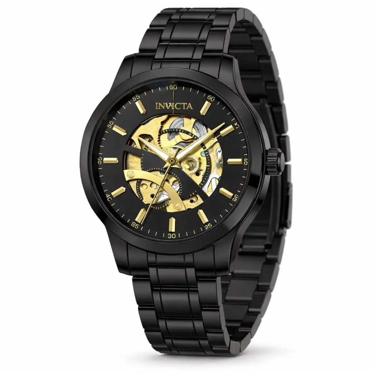 Invicta 69507 Objet D Art Automatic 43mm Black Skeleton Dial Watch