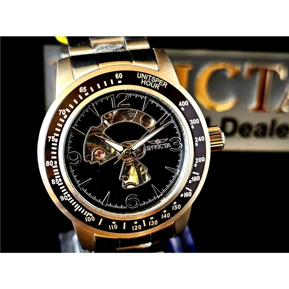 Invicta Specialty Mechanical Men Watch 45mm Steel Silver Chain Strap w/ Box