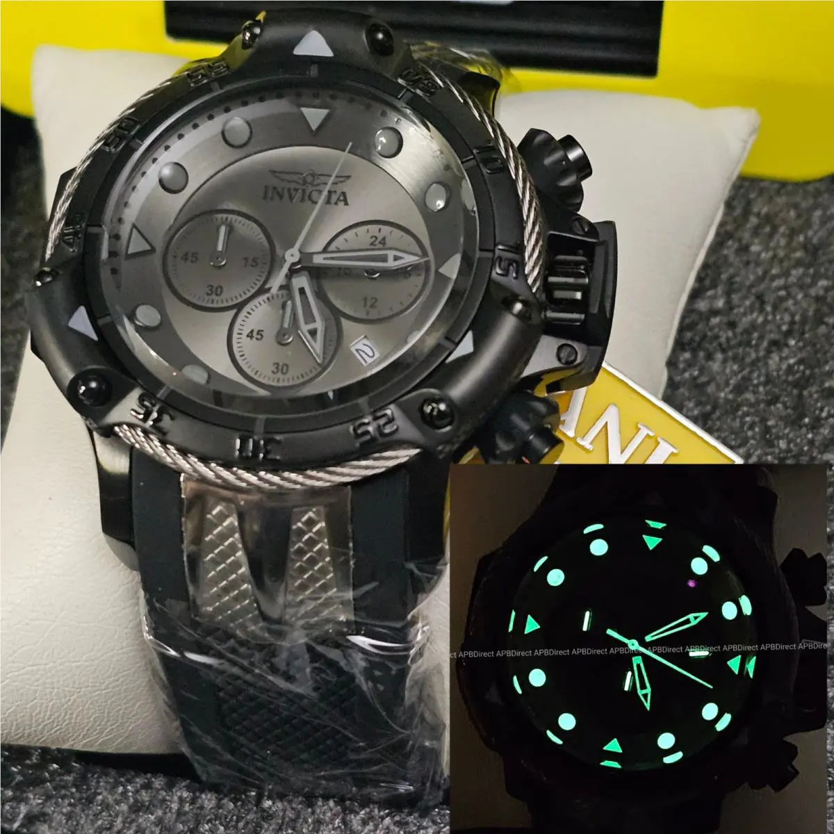 Invicta - Subaqua Poseidon Trident Combat Black - 200m WR - Mop Dial Mens Watch