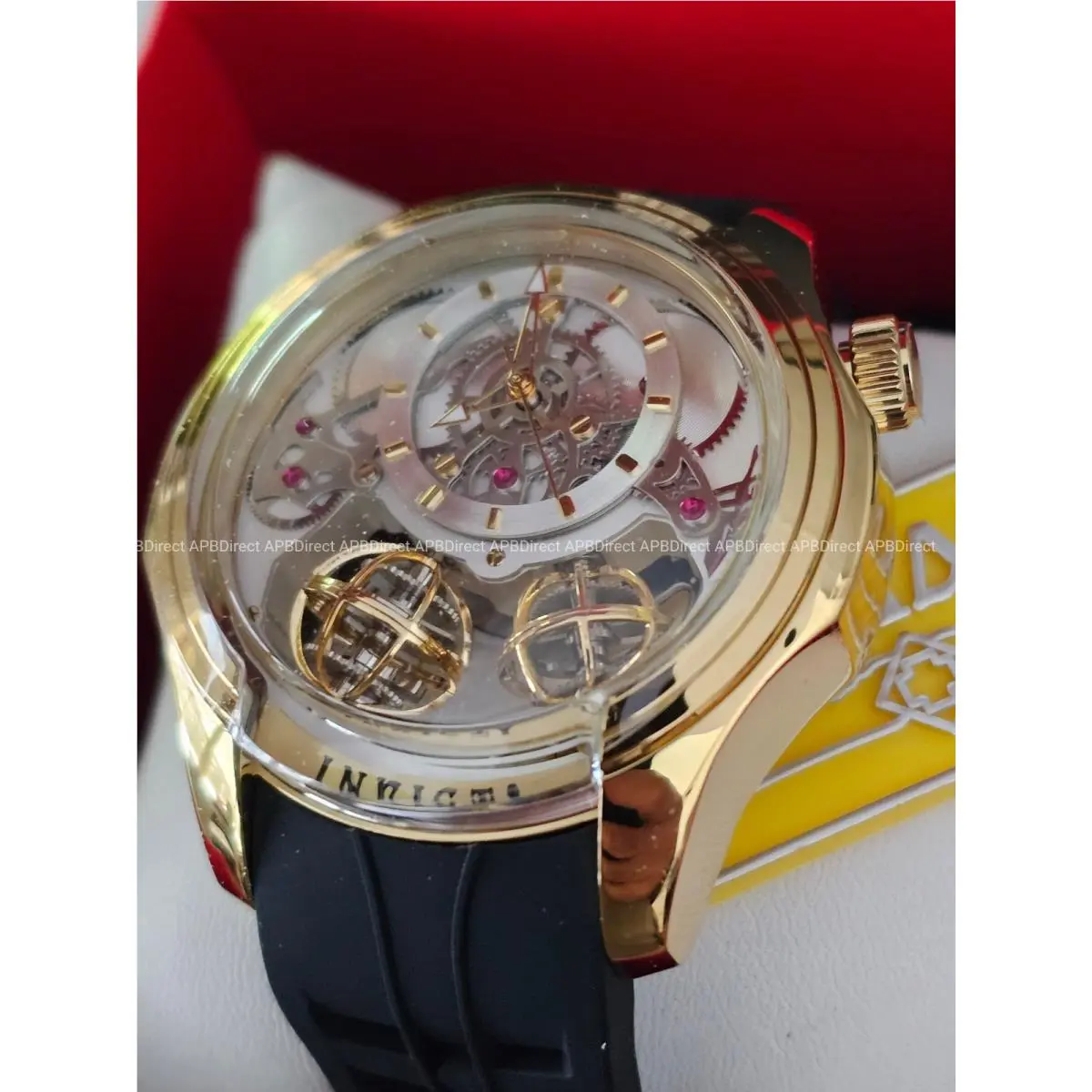 Invicta - Specialty Making History - Spinning Spheres Gold - Quartz Mens Watch