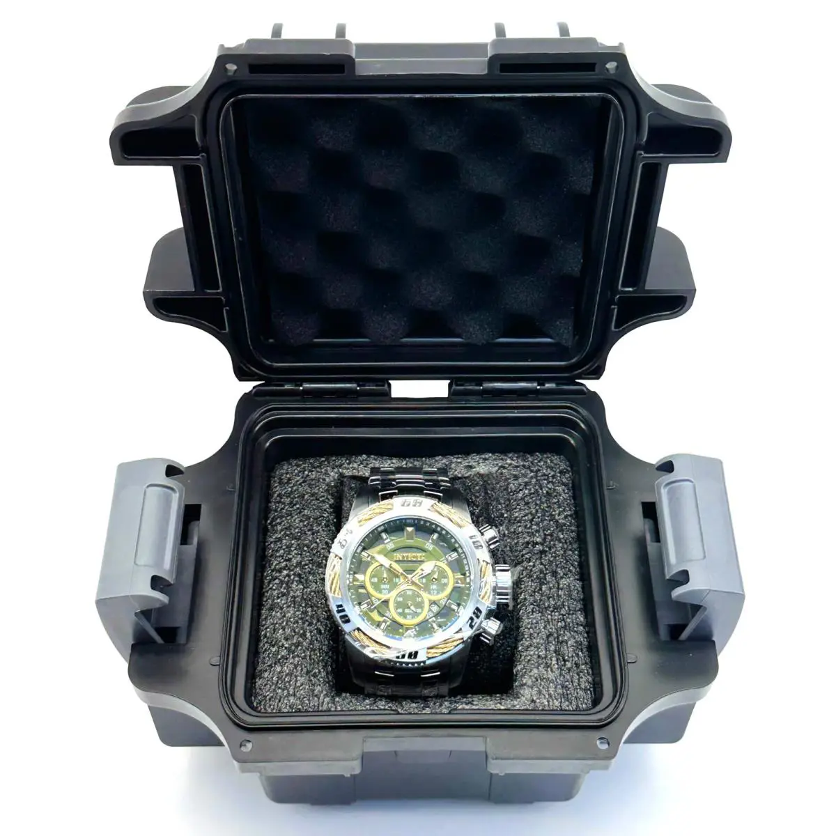 50mm Invicta Speedway Chronograph Silver /gold/green 49124 Watch