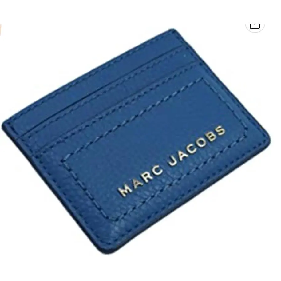 Marc Jacobs Leather Card Case Stellar Blue