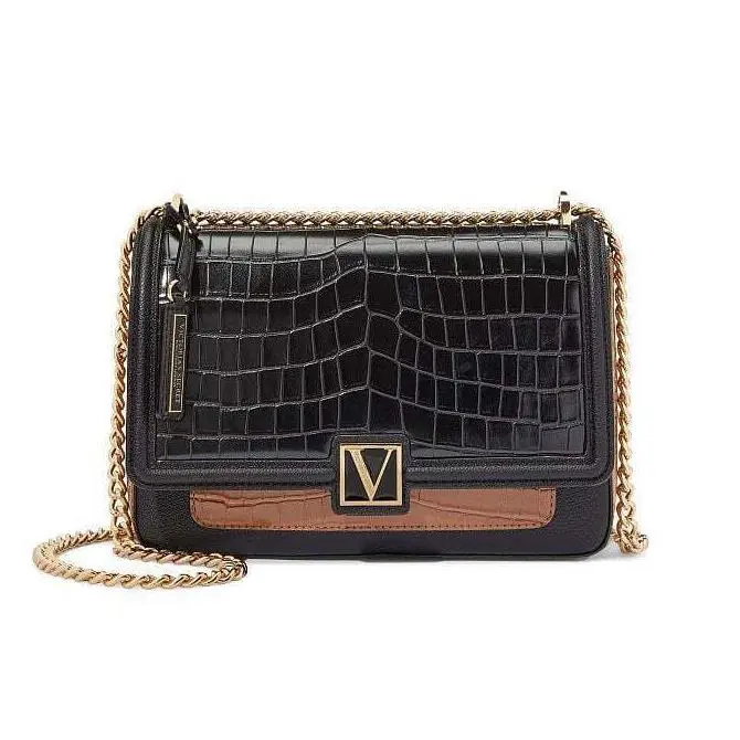 Victoria`s Secret Medium Crossbody Shoulder Bag V Logo Pastel/croc/purple Choose by Victoria's Secret