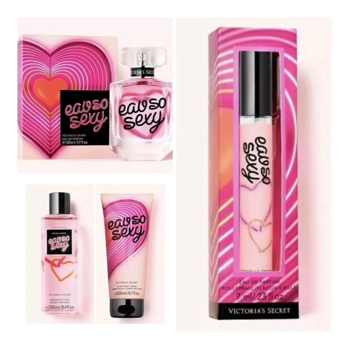 Victoria`s Secret Eau SO Sexy Edp 3.4 Fl.oz. /rollerball /mist /body Cream