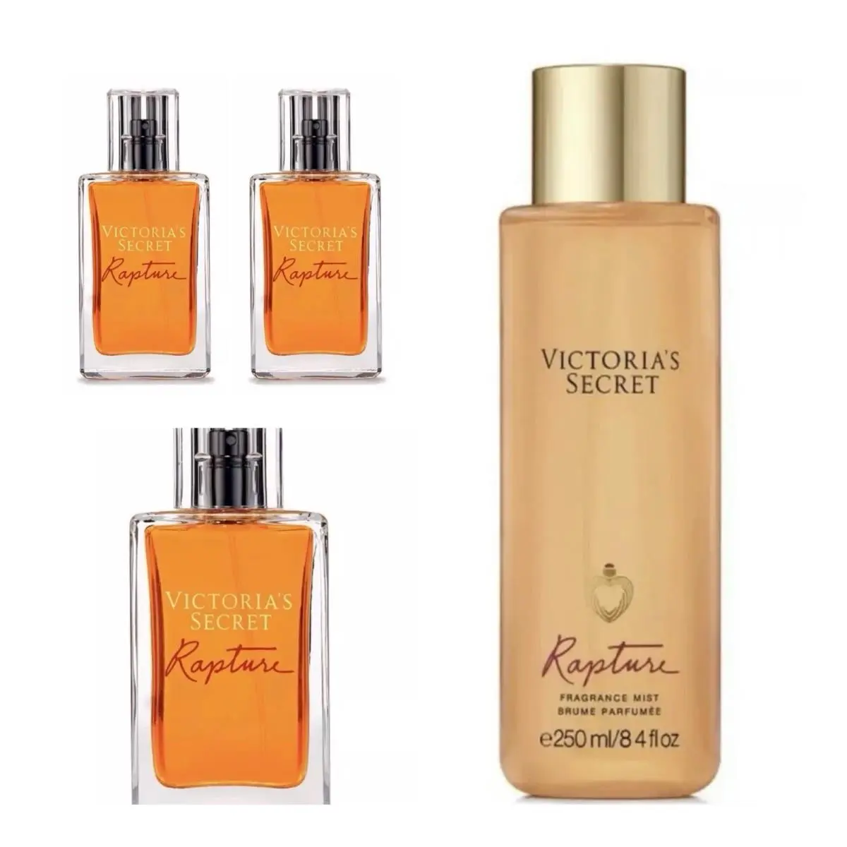 Victoria’s Secret Rapture Cologne 3.4 Fl.oz. 3 and Fragrance Mist