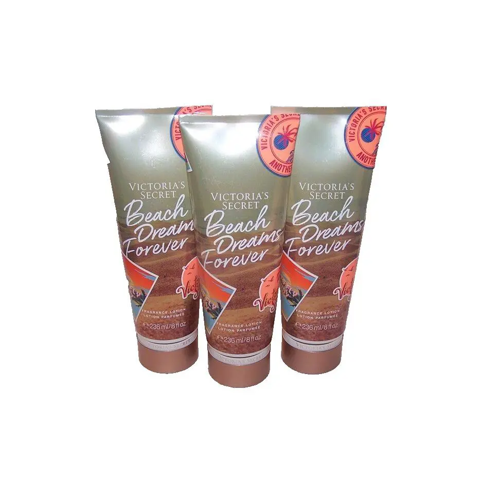 Victoria`s Secret Beach Dreams Forever Fragrance Lotion Coconut Warm Sands x3