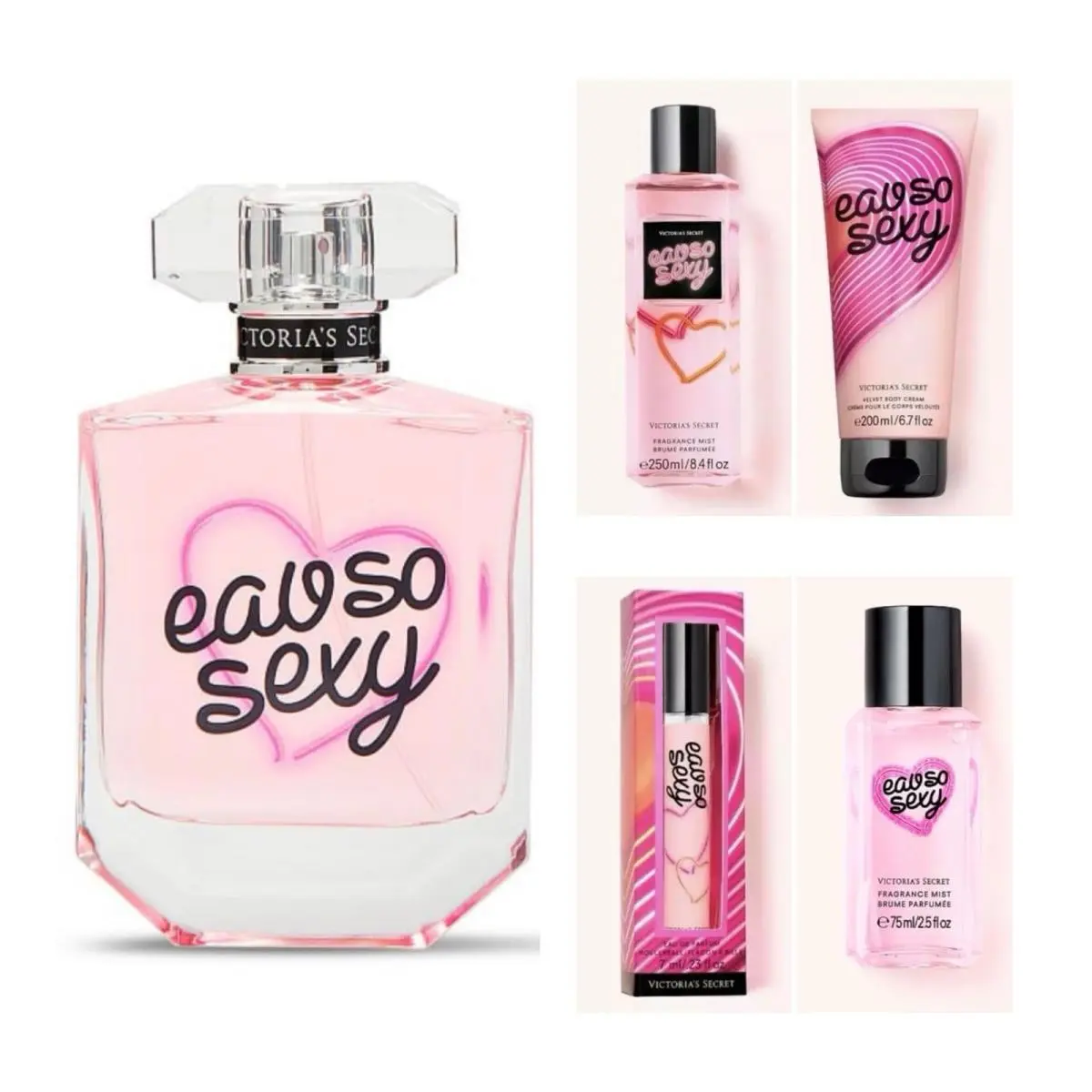 Victoria`s Secret Eau SO Sexy Edp 1.7 Oz. /rollerball /mist/ Cream /travel Mist