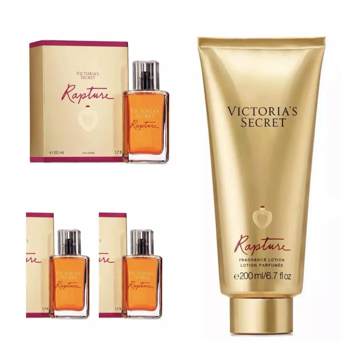 Victoria’s Secret Rapture Cologne 1.7 Fl.oz. 3 and Fragrance Lotion