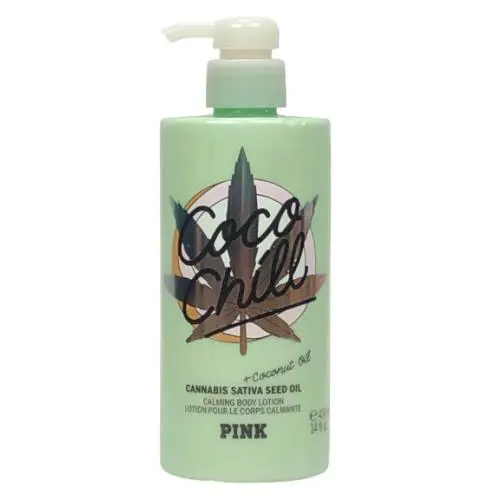 Victorias Secret Pink Coco Chill Cannabis Sativa + Coconut Oil Body Lotion 14 oz