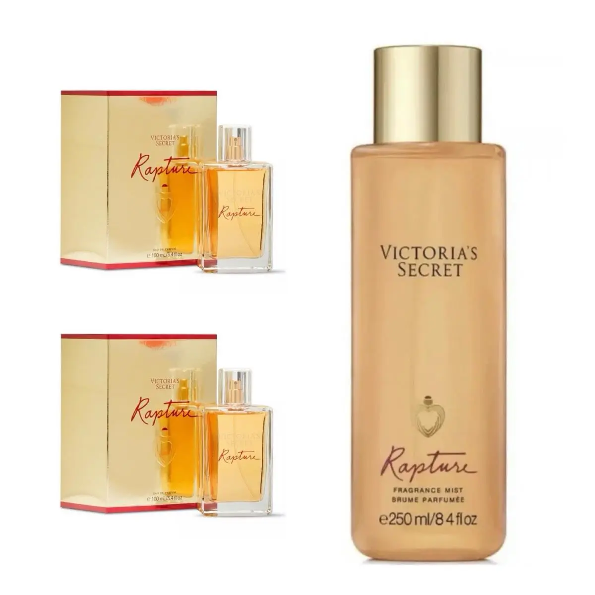 Victoria’s Secret Rapture Cologne 3.4 Fl.oz. 2 and Fragrance Mist