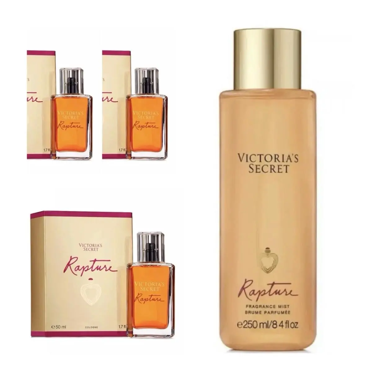 Victoria’s Secret Rapture Cologne 1.7 Fl.oz. 3 and Fragrance Mist