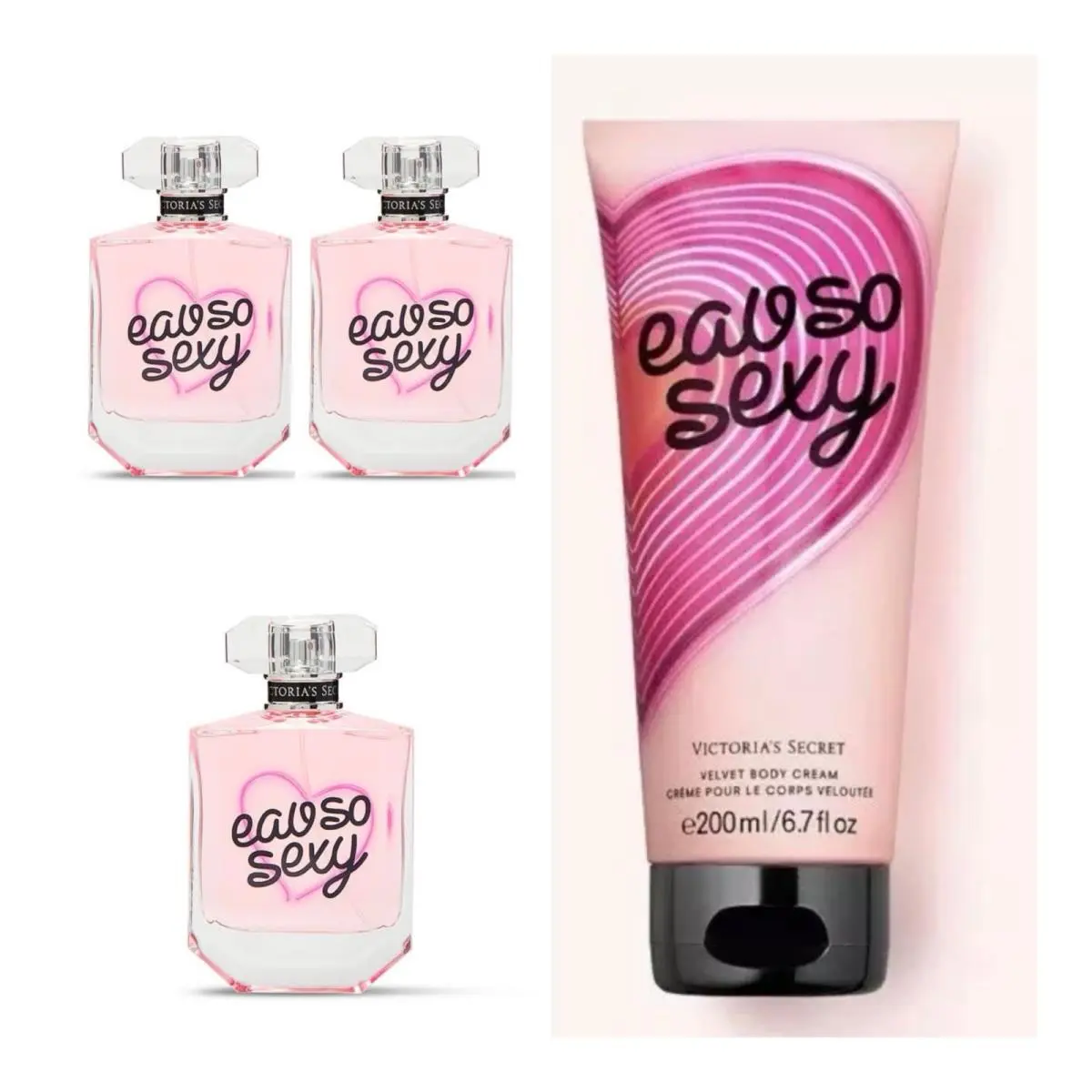 Victoria`s Secret Eau SO Sexy Eau de Parfum 3.4 Fl.oz. 3 and Body Cream
