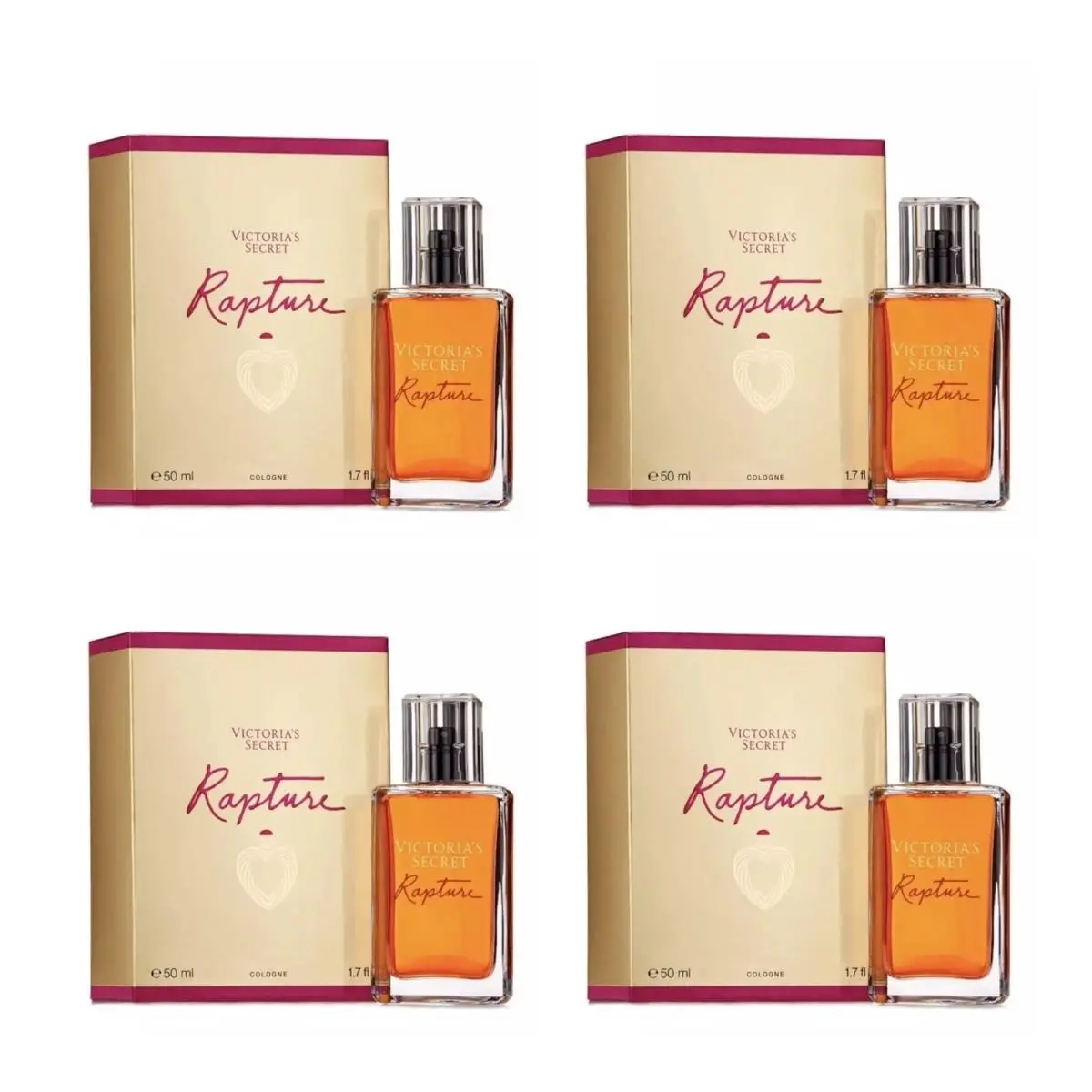 Victoria’s Secret Rapture Cologne 1.7 Fl.oz. Lot of 4
