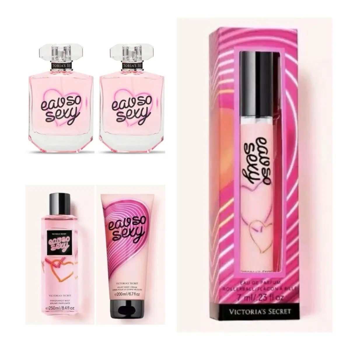 Victoria`s Secret Eau SO Sexy Edp 1.7 Fl.oz. 2 /rollerball /mist /body Cream