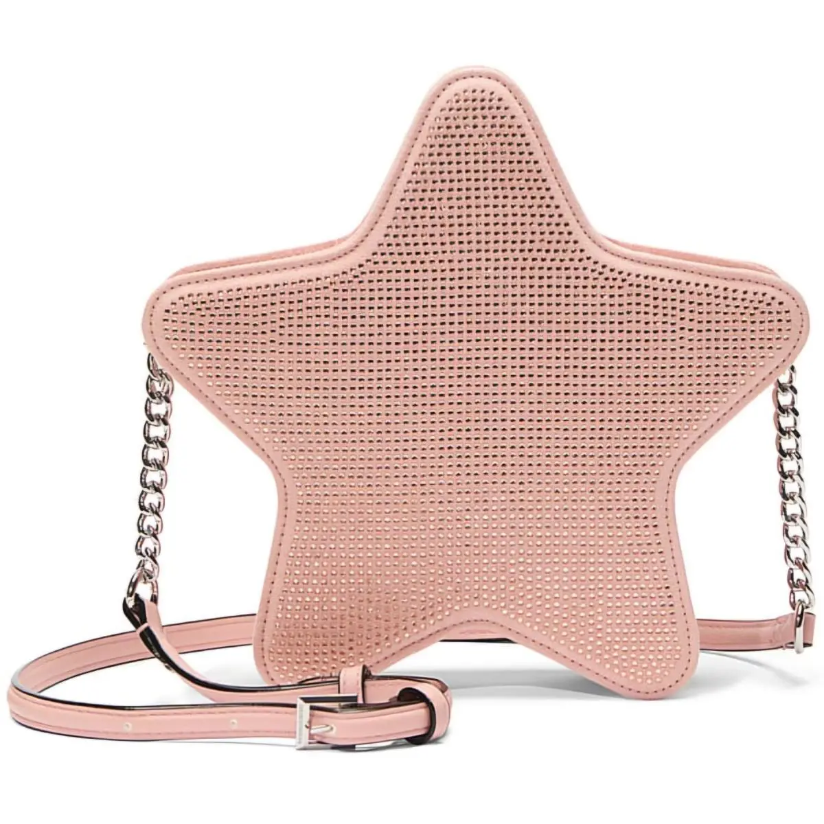 Victoria`s Secret Star Shape Crossbody Bag. Rinestones. Rose Gold