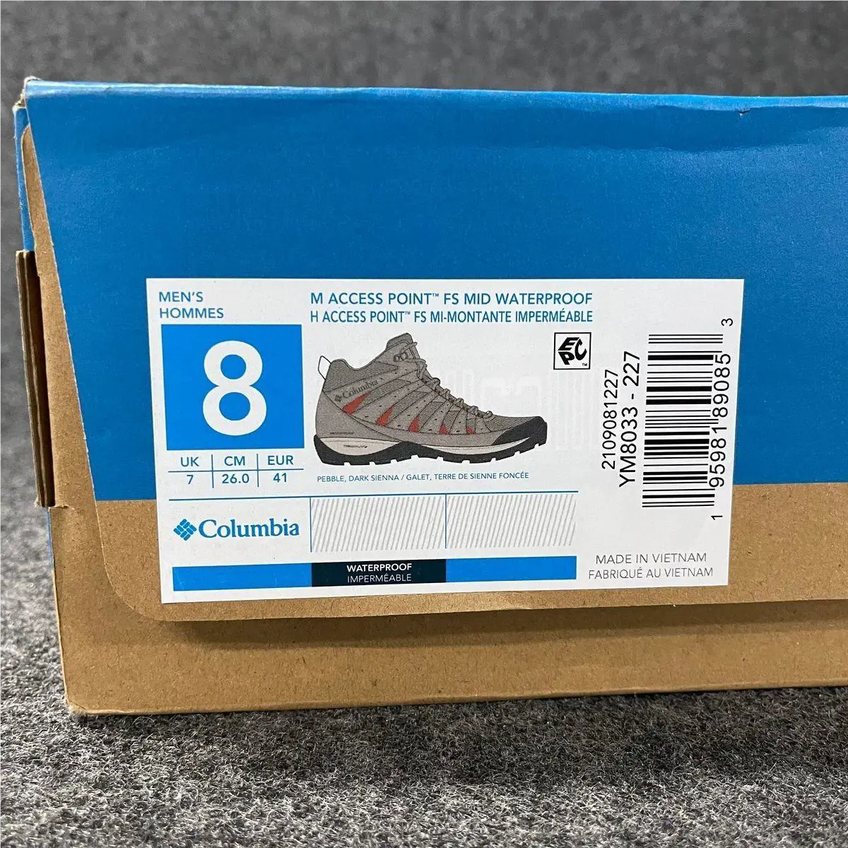 Columbia shoes - vs-183012 - vs-183012 - Gray (UPC: 195981890853) 2