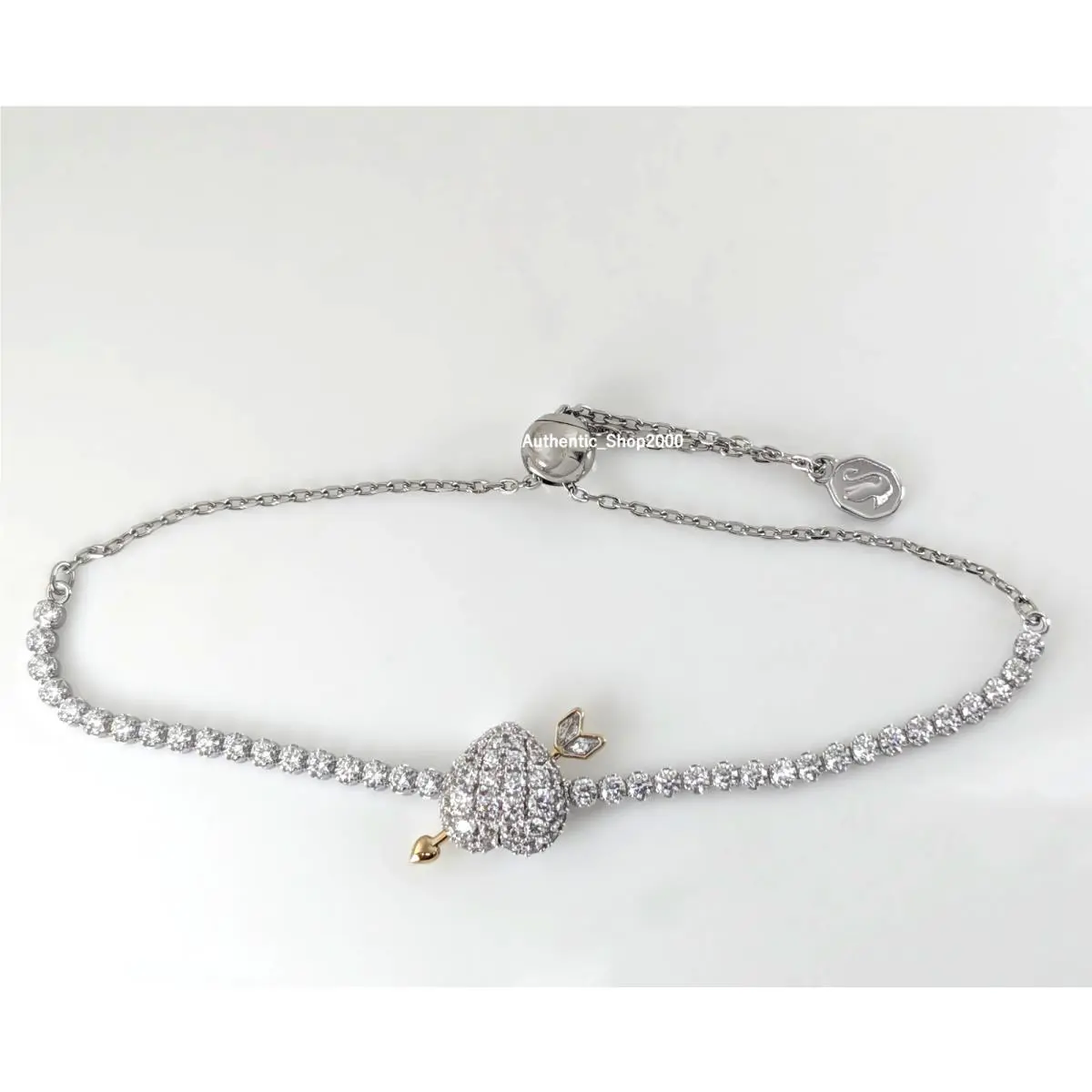 Sparkle Idyllia Heart Arrow Tennis Bracelet 5744061 5742022 Silver Tone by Swarovski