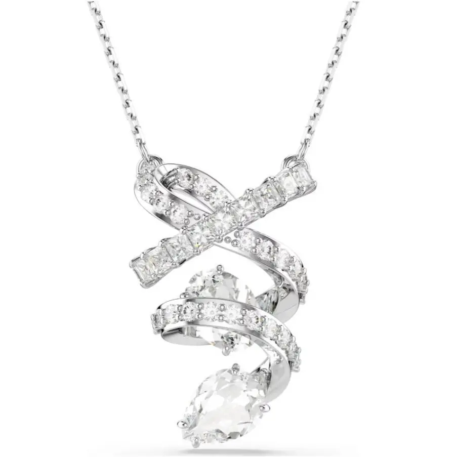 Swarovski Hyperbola Pendant Mixed Cuts White Rhodium Plated- 5698547