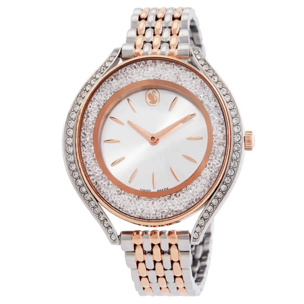 Crystalline Quartz White Dial Ladies Watch 5730162 by Swarovski