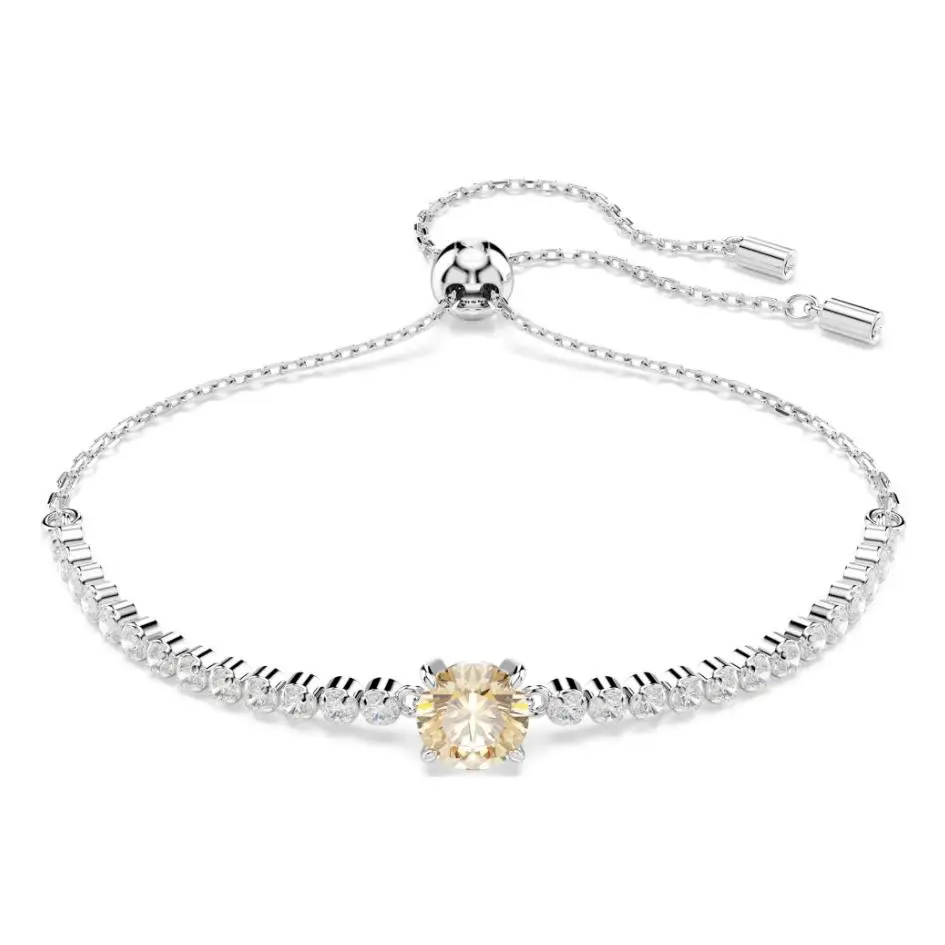 Swarovski Matrix Bracelet Mixed Cuts Yellow Rhodium Plated 5690694