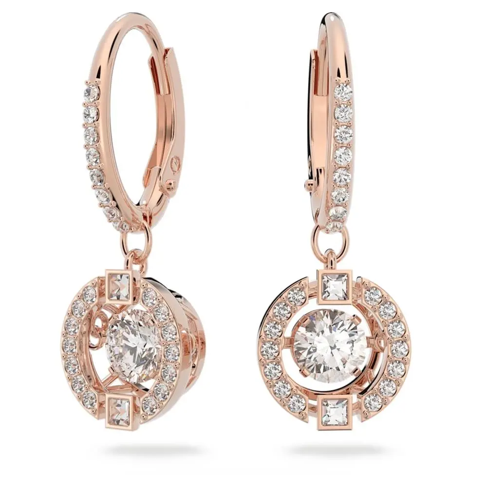 Women`s Una White Crystal Earrings 5504753 by Swarovski