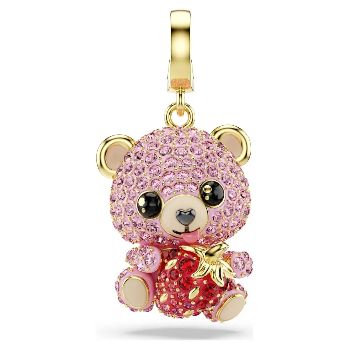Swarovski Crystal Idyllia Charm Mixed Cuts Teddy Pink Gold Tone Plated 5738357