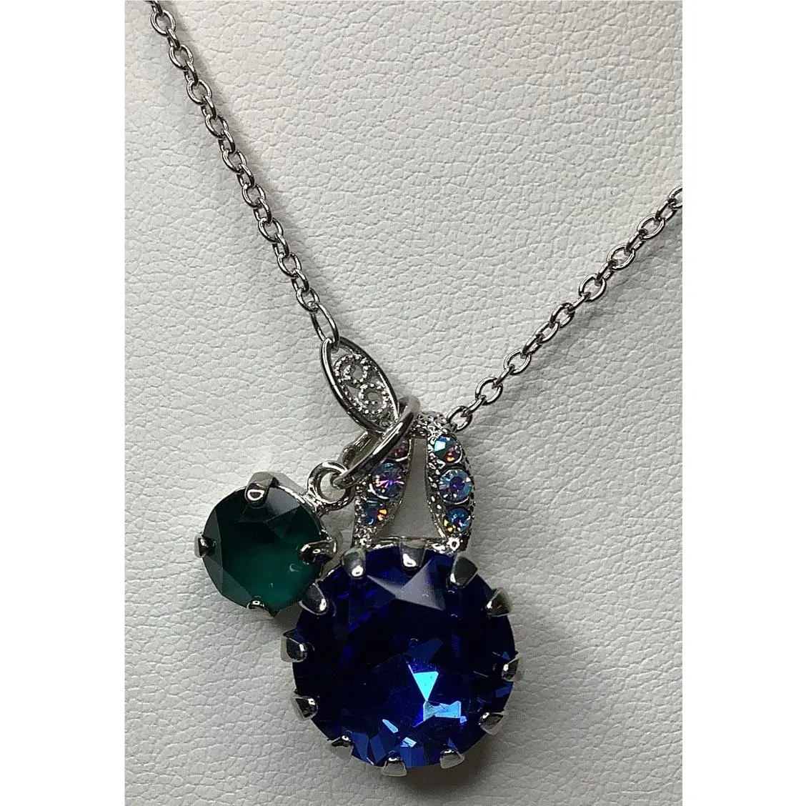 Mariana Serenity Necklaces with A Blue and Green Swarovski Crystals 31