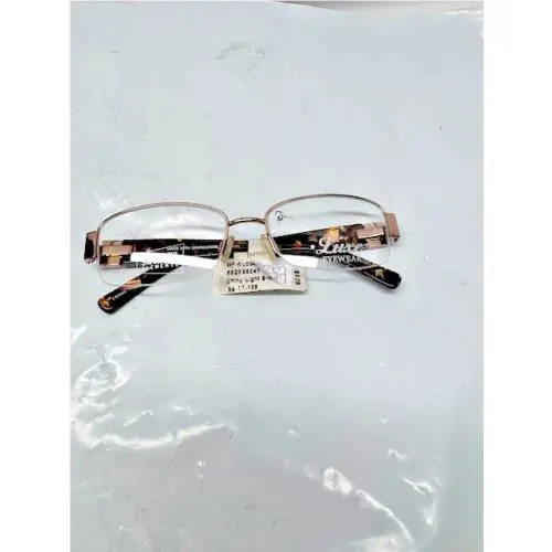 Luxe Eyewear-WLO342-Shiney Light Brown Swarovski Crystal Frames Only 54-17-135