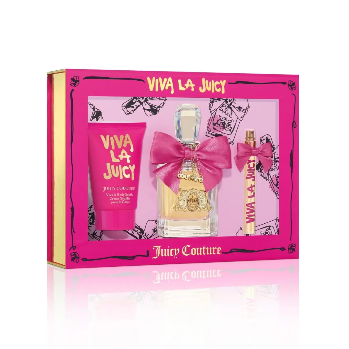 Juicy Couture Viva La Juicy Eau De Parfum 3 Piece Fragrance Gift Set Includes