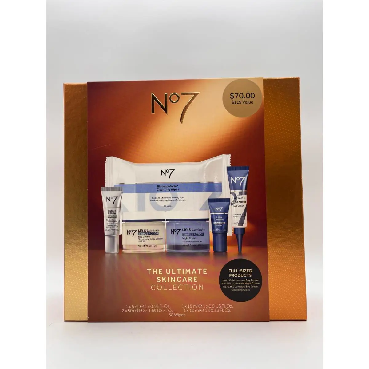 NO 7 The Ultimate Skincare Collection Value Full Size Exp 5/28 MR790