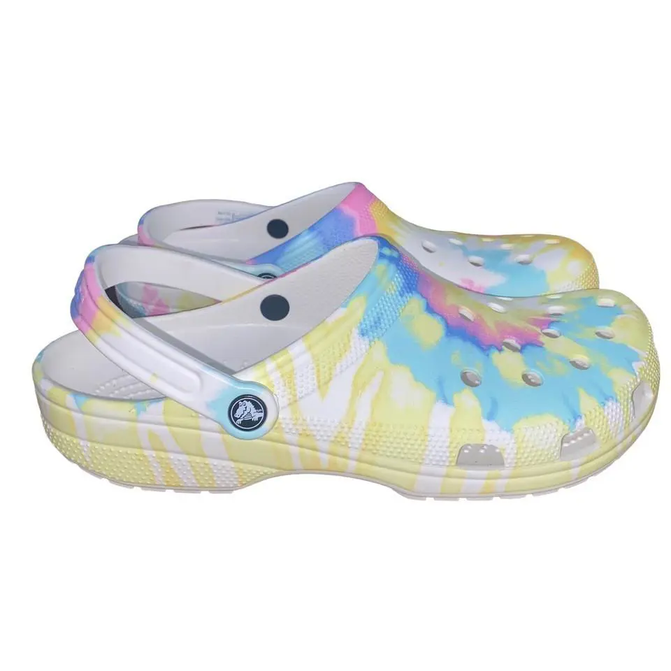 Crocs shoes - Crocs Tie Dye Graphic Clog - Beach Pastel/Multi-Color -U20 - 205453-94S 1