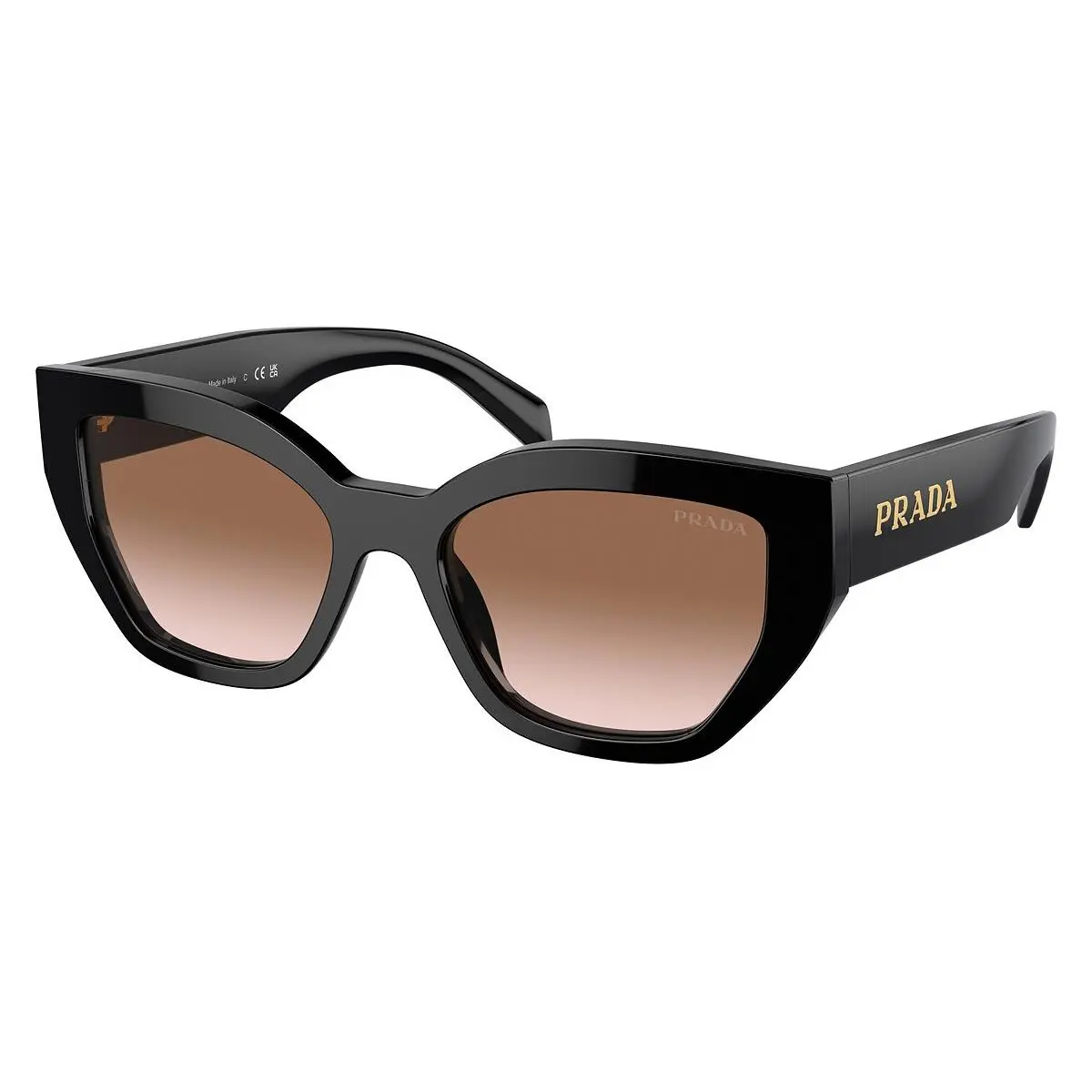 Woman Butterfly Sunglasses PR A09S 1AB0A6 Black/brown Gradient 53mm by Prada