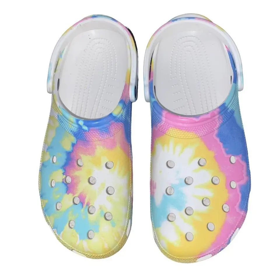 Crocs shoes - Crocs Tie Dye Graphic Clog - Beach Pastel/Multi-Color -U20 - 205453-94S 2