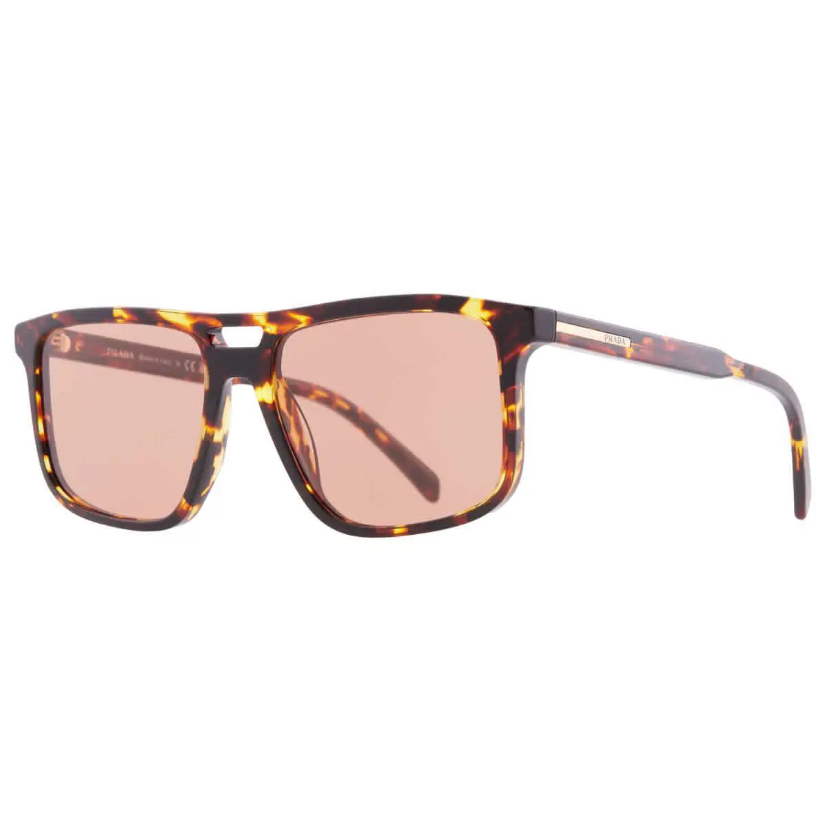 Prada Orange Square Men`s Sunglasses PR A22S 14O07V 58 PR A22S 14O07V 58