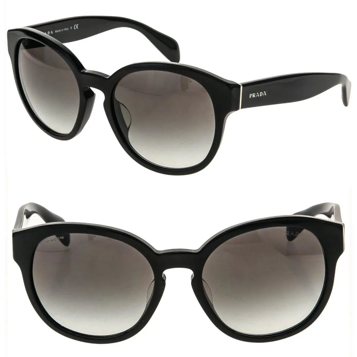 Prada PR18RS 18R Heritage Black Logo Classic Fashion Sunglasses 18RS