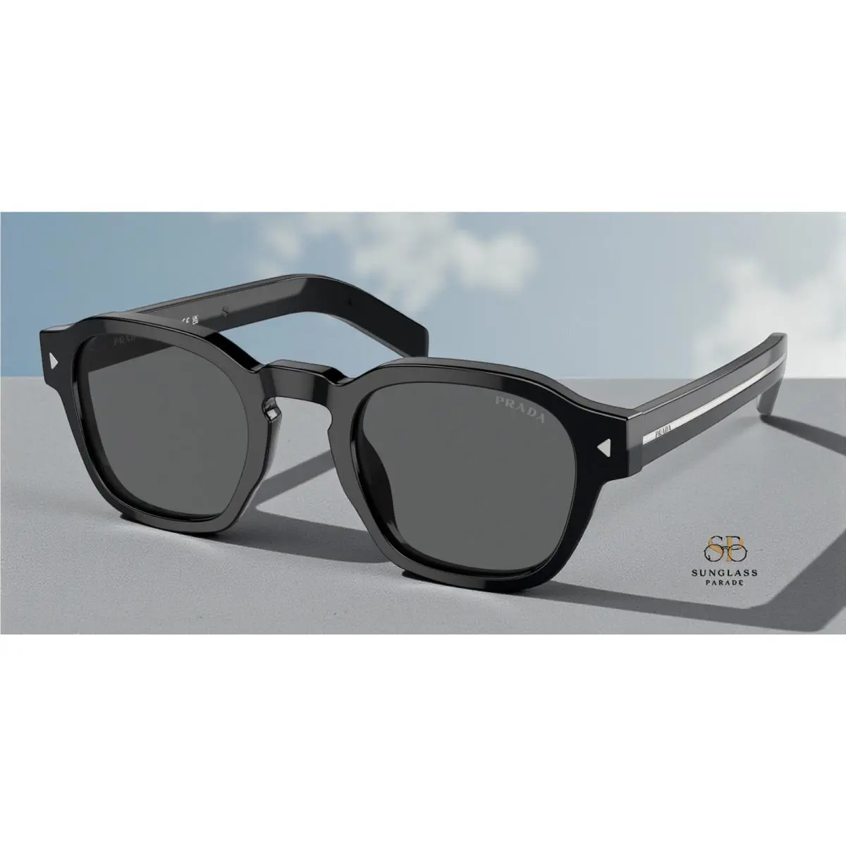 Prada PR A16S 16K731 Black Dark Grey 49 mm Men`s Sunglasses