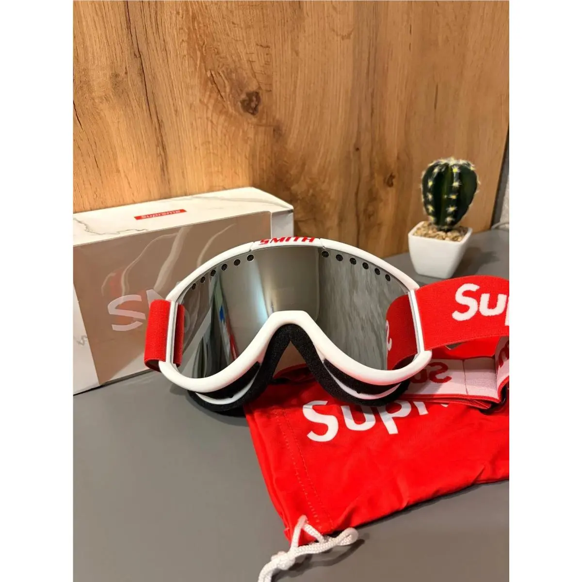 Supreme Smith White Off-road Goggles Ski Snowboard Atv Dirt Bike 2026 Gear X