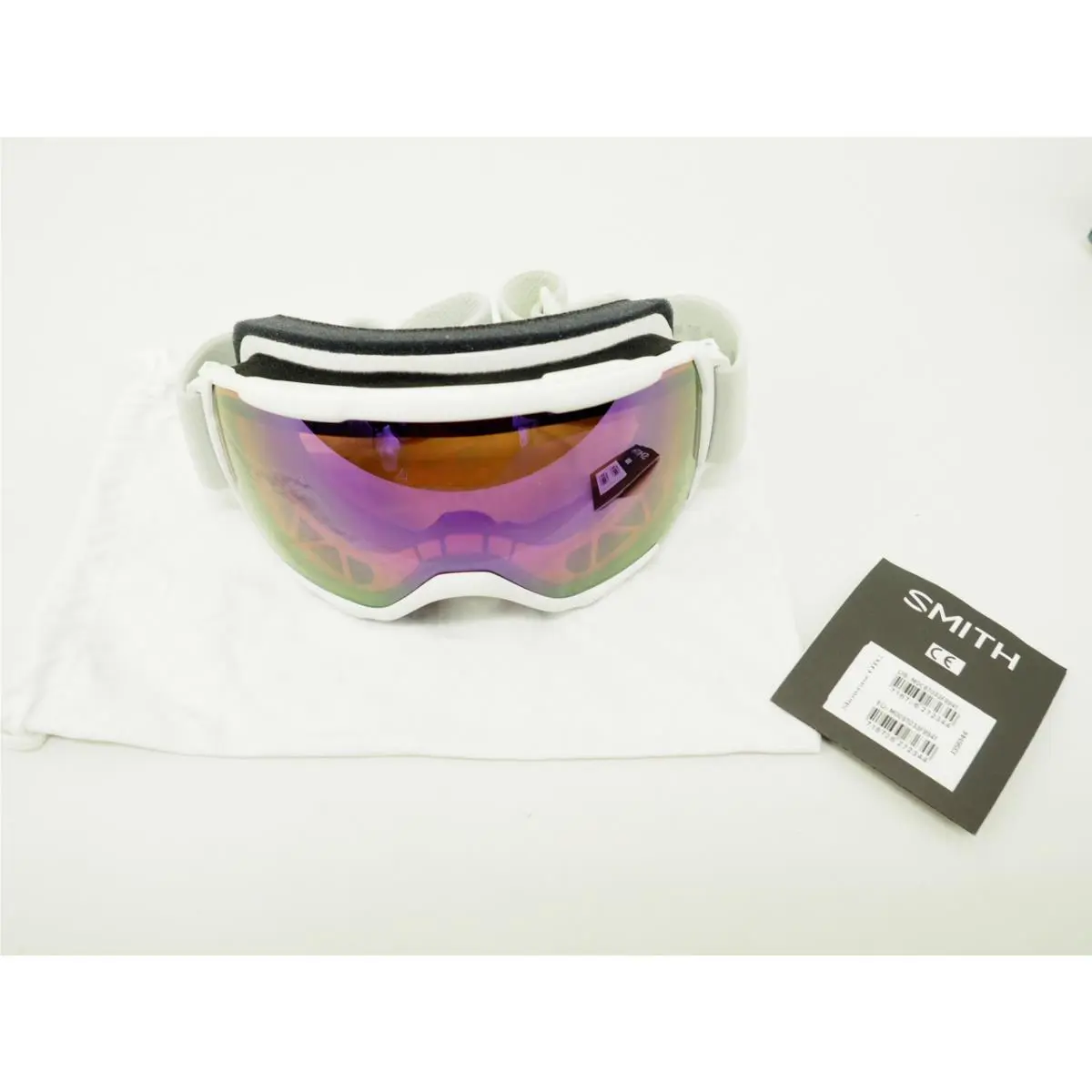 Smith Showcase Otg Adult Snow Sport Goggles White Vapor Chromapop Violet