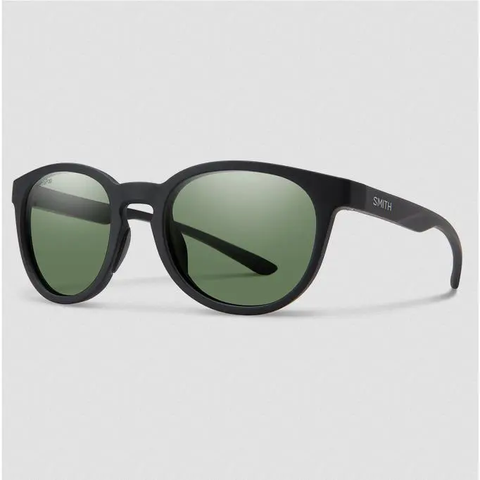 Smith Eastbank Sunglasses Matte Black Chromapop Polarized Gray Green Lens