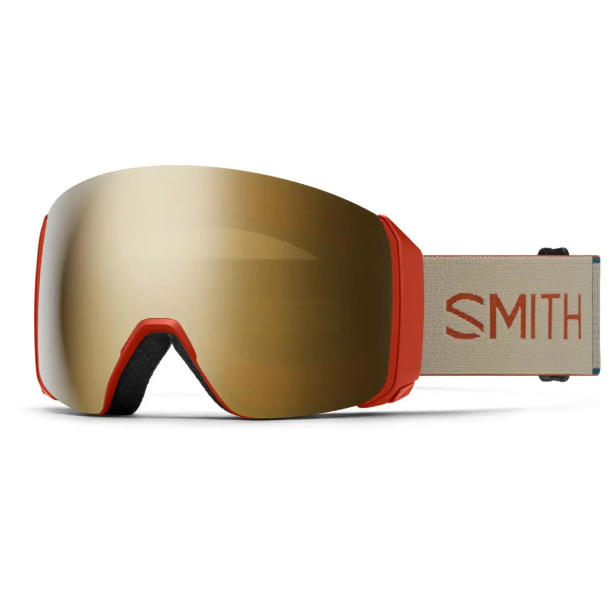 Smith 4D Mag XL Snow Goggles-rust-chromapop Sun Gold Black+bonus Lens