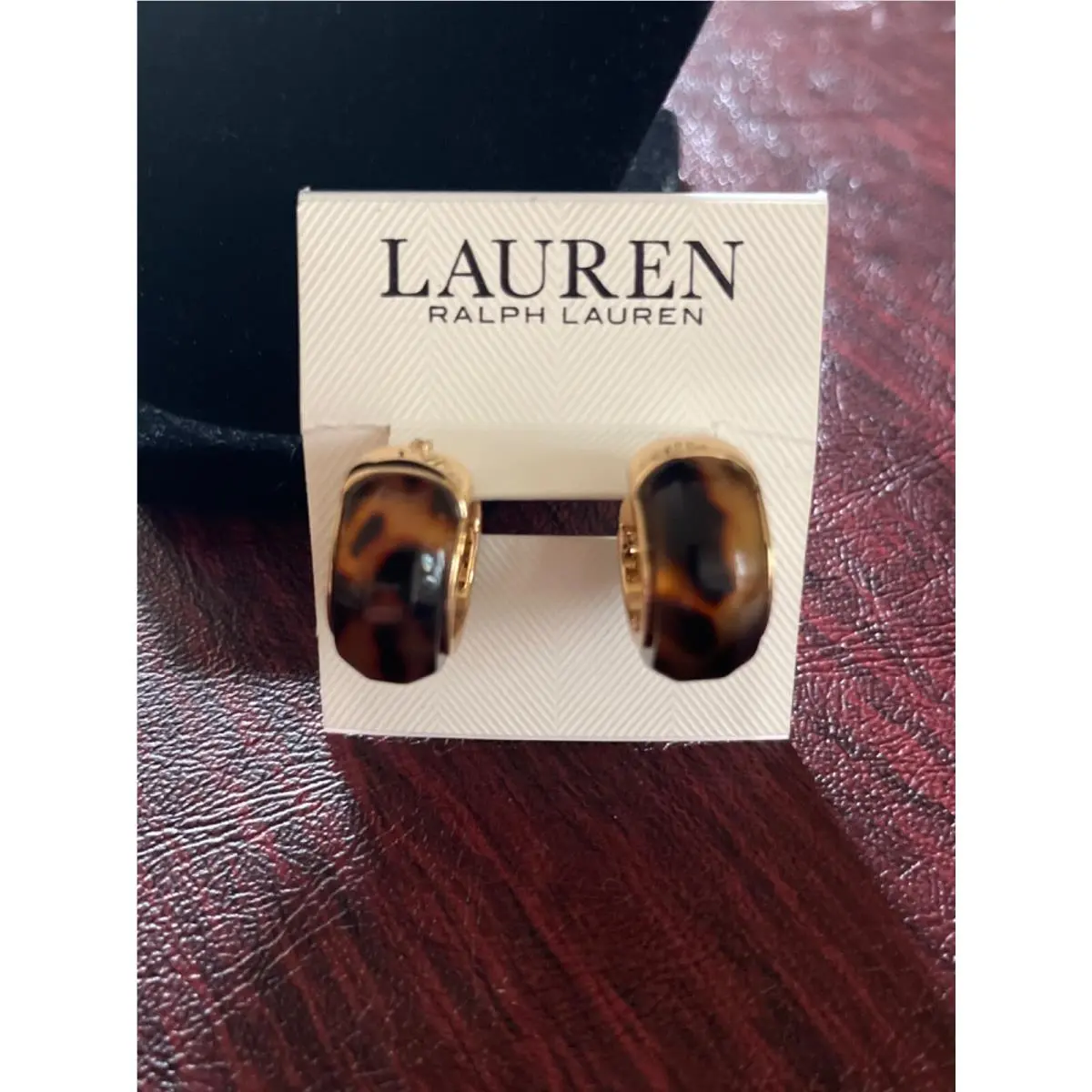 Lauren  Jewelry Select 25+ Necklace Earring Bracelet $35-$98 Earring, Tortoise Thick Hoop, Pierced by Ralph Lauren