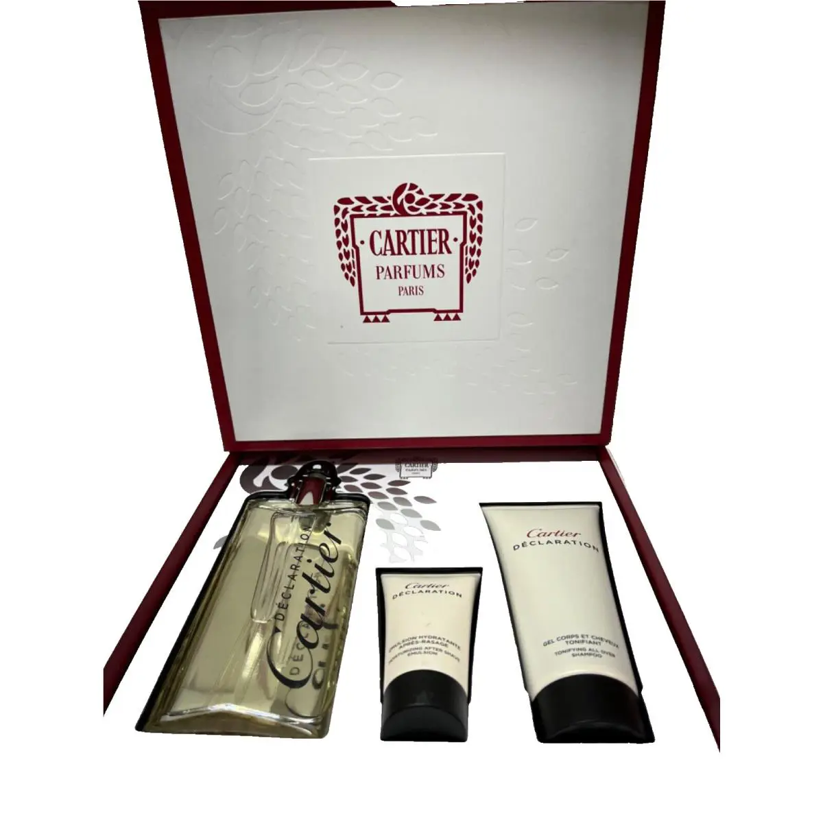 Cartier Parfums Paris Declaration Cartier For Men Gift Set of 3 Counts
