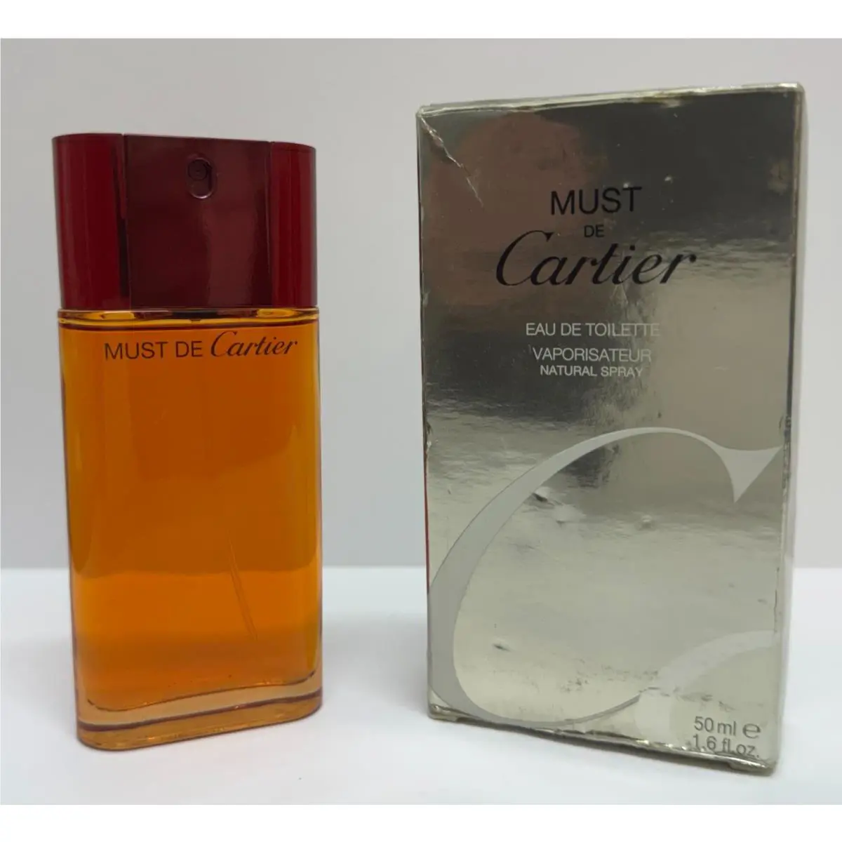 Must DE Cartier Eau DE Toilette Spray 50 ML / 1.6 Oz. Vintage