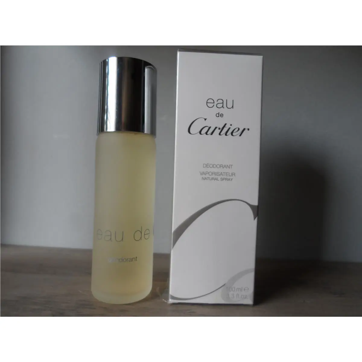 Eau de Cartier Deodorant Spray 3.3 oz / 100 ml Glass Bottle