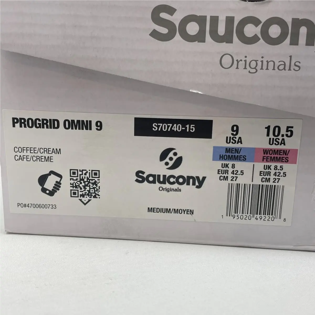 Saucony shoes - Saucony Progrid Omni 9 - Progrid Omni - S70740-15 - COFFEE/CREAM (UPC: 195020492185) 3