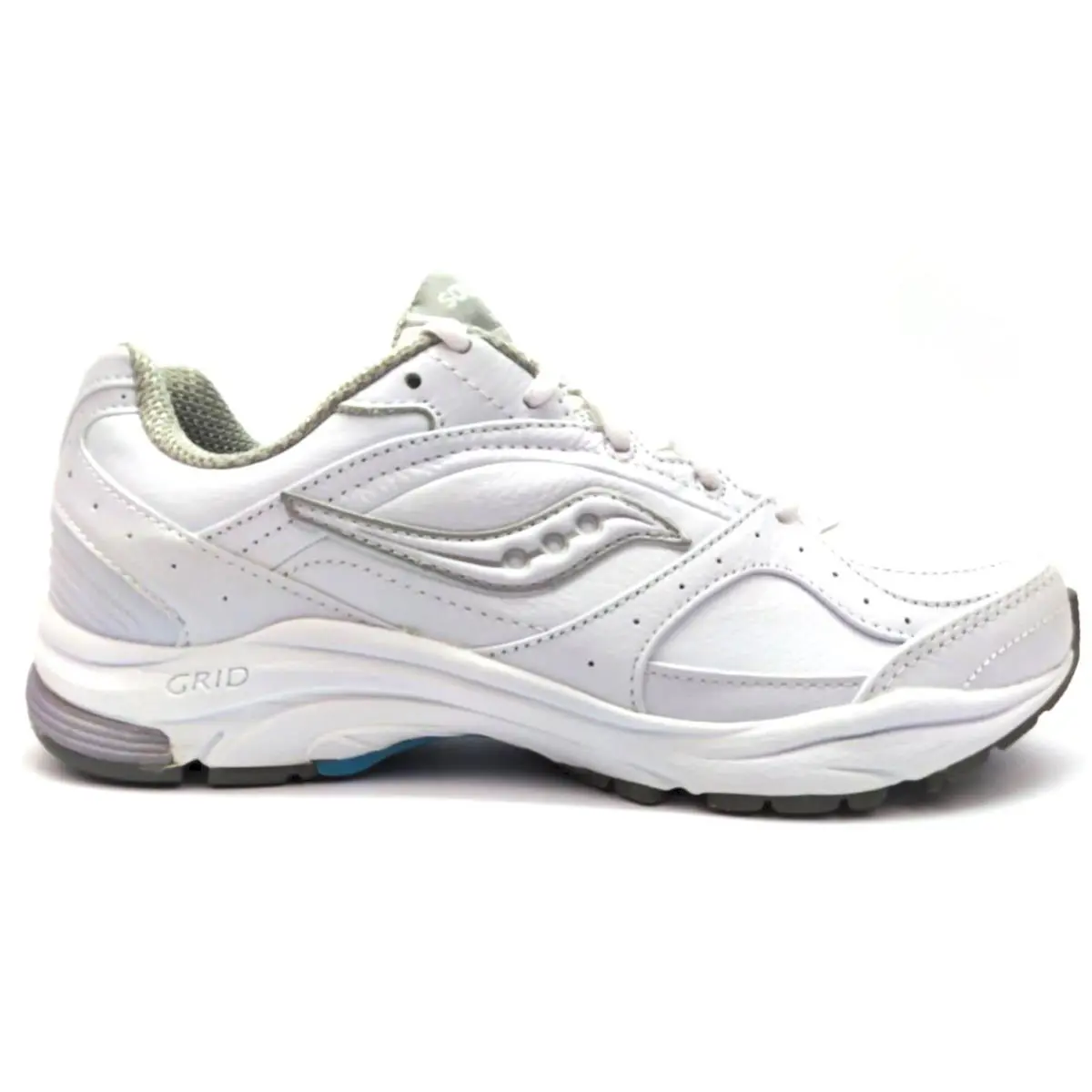 Saucony Women`s Integrity ST2 Walking Shoes Walk Trac White Silver Size 10.5 M - White/Silver