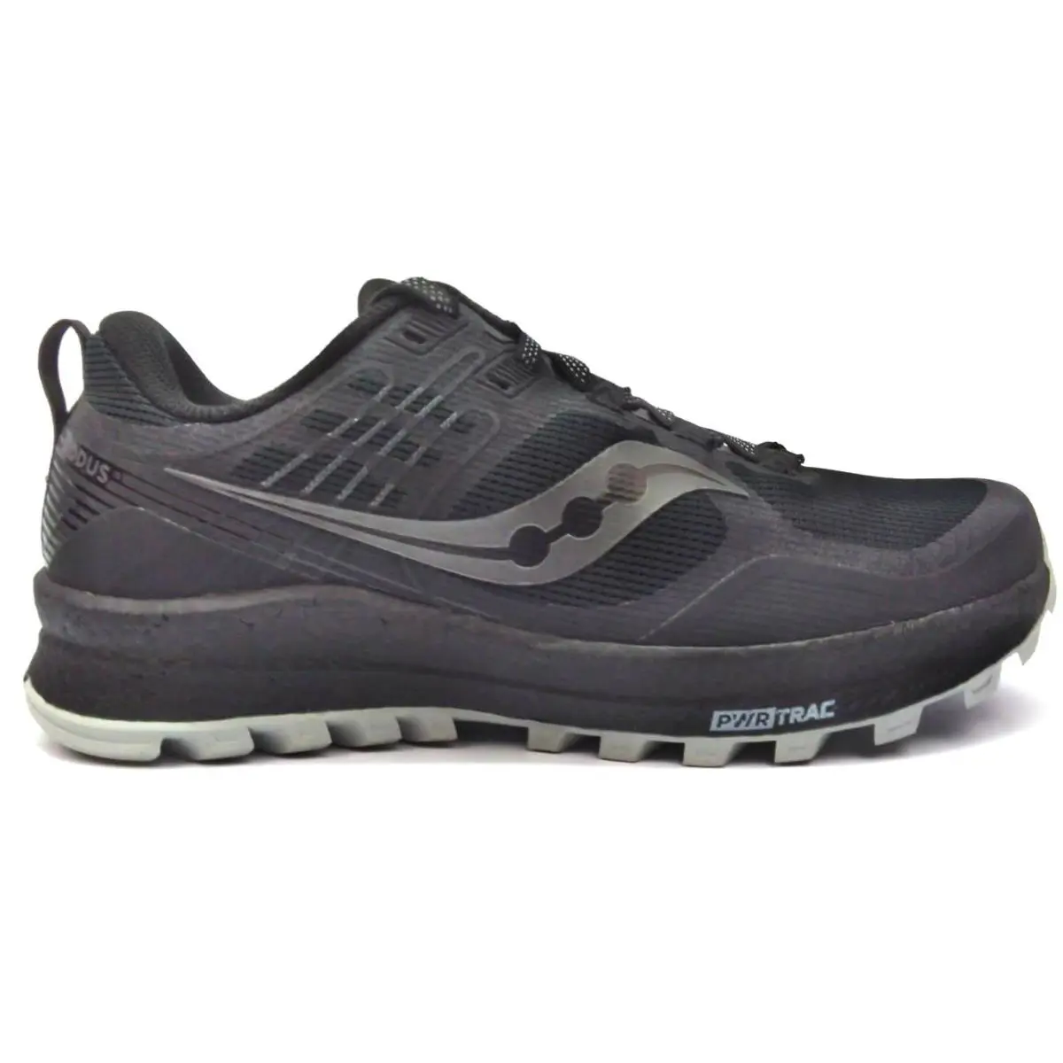 Saucony Men`s Xodus 10 Running Shoes Pwr-trac Black Comfort Sneaker Size 9 M - Black