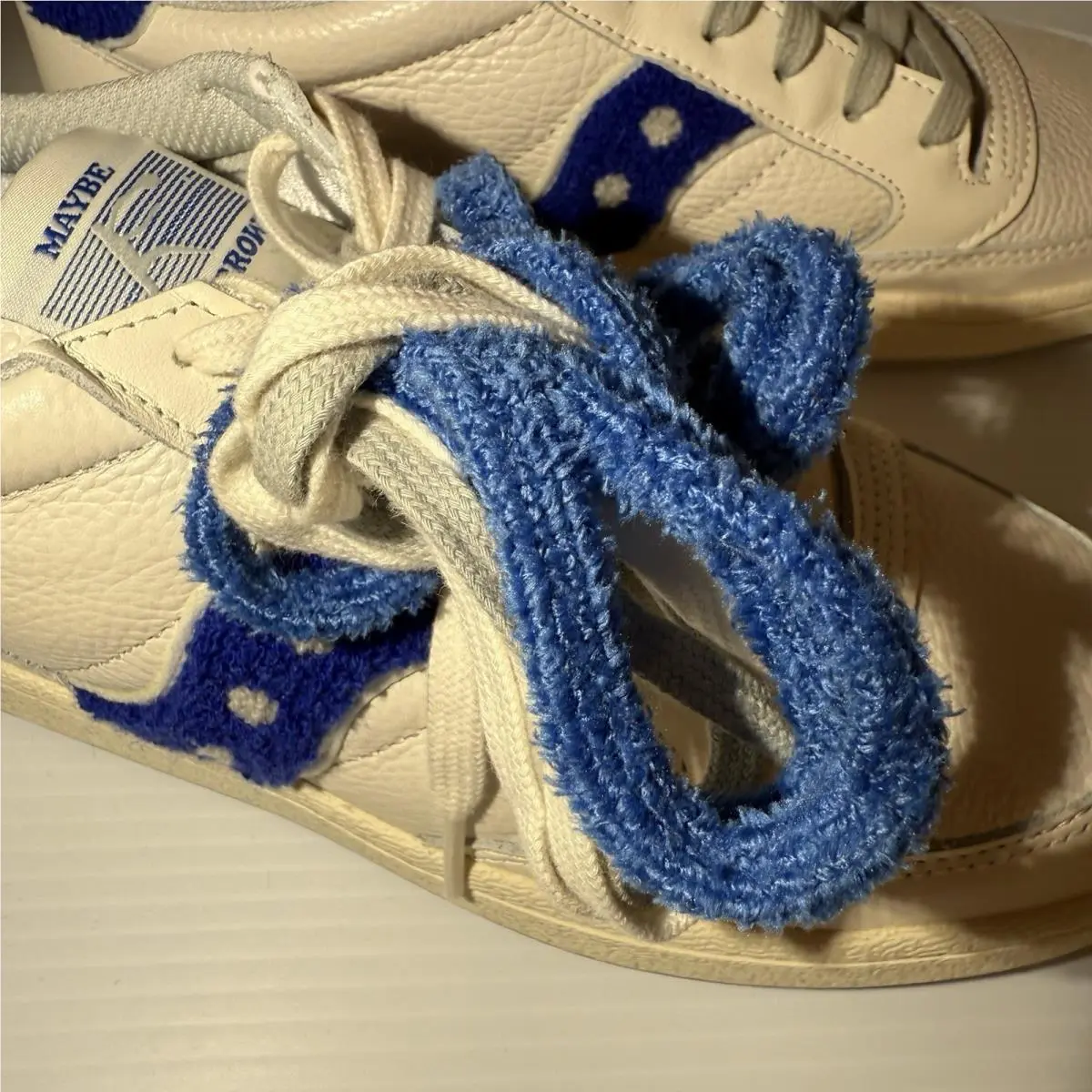 Saucony shoes - Saucony Jazz Court Maybe Tomorrow Varsity Shoes - S70682-4 - Off White / Blue (UPC: 195019639867) 10