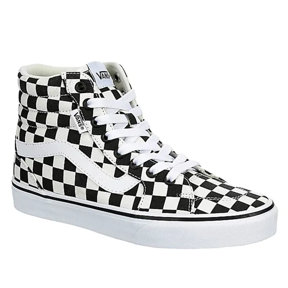 Vans Filmore High Top Women Sneaker Checkeredboard - Black/white 9.5 - White