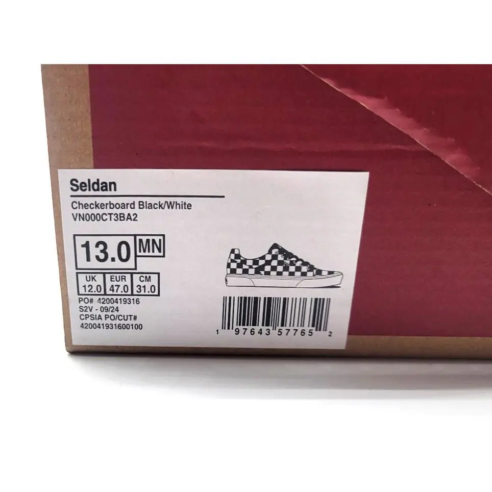 Vans shoes - VANS Seldan - Seldan - BLACK AND WHITE 4
